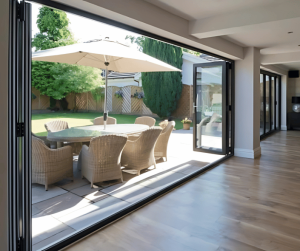 Aluminium stacking doors